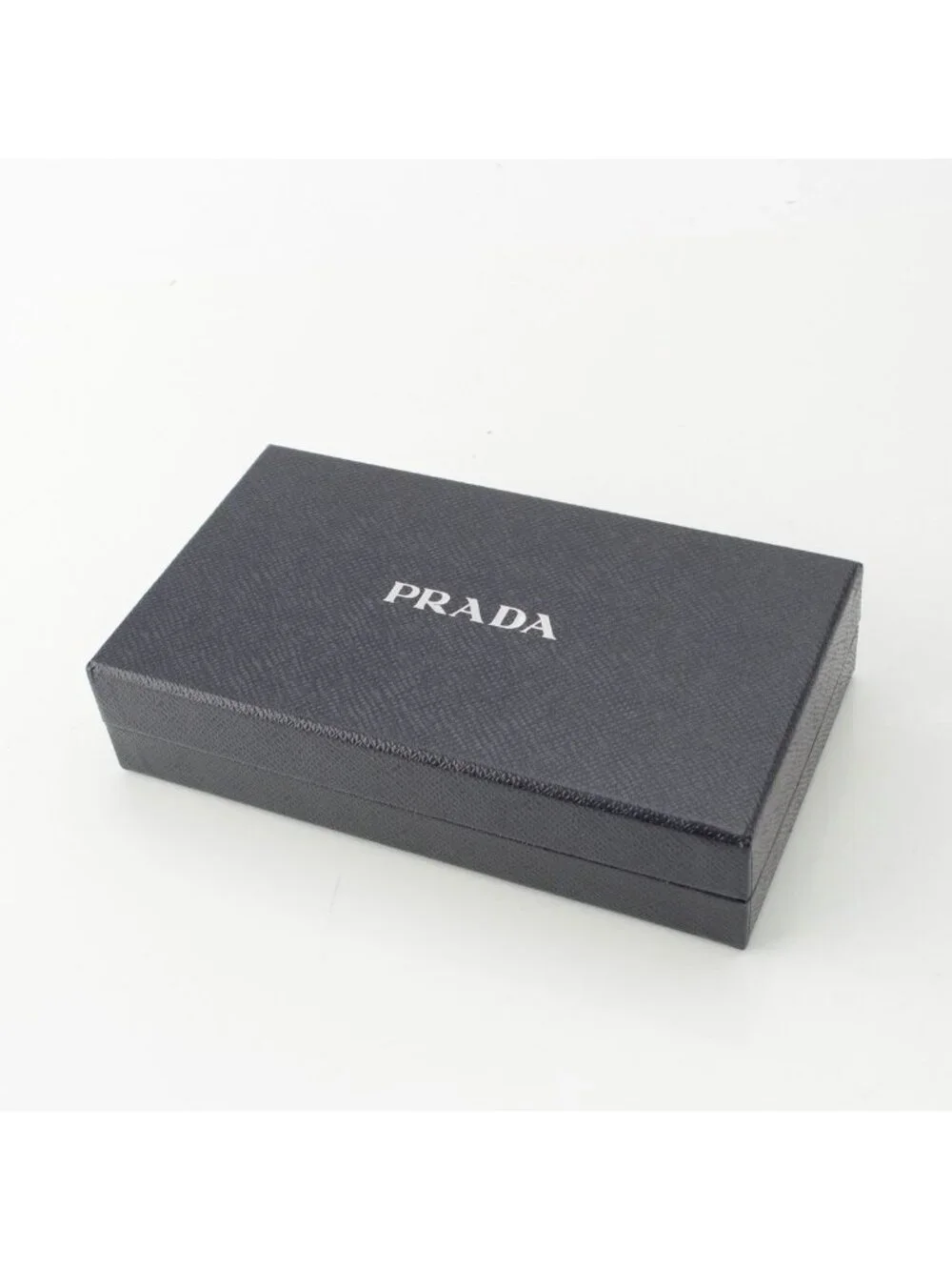Prada Saffiano Shine Logo Wallet Black